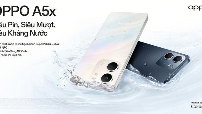 OPPO A5x ra mắt: Thiết kế bền bỉ, pin khủng, hiệu năng ổn định, giá dễ tiếp cận