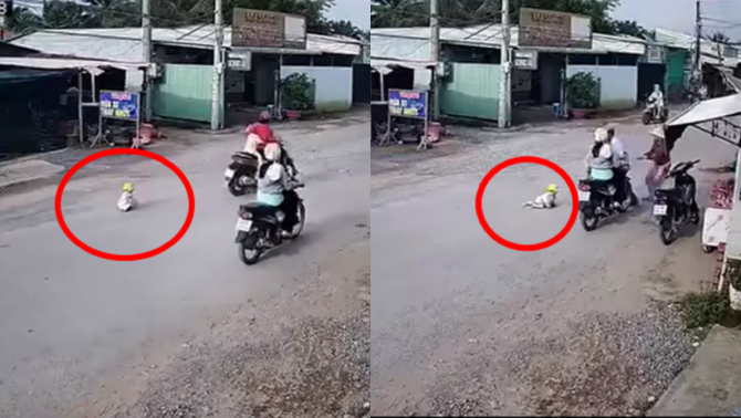 Đã tìm ra người mẹ thả con 18 tháng bò giữa đường, phẫn nộ lý do hành động nhẫn tâm