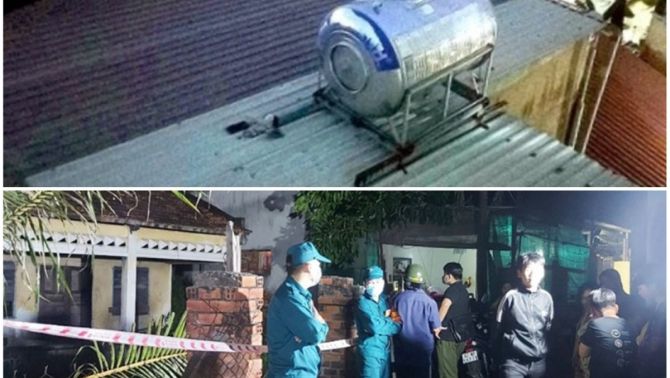 Rùng mình trước hiện trường phát hiện bộ xương người trong bồn chứa nước một nhà dân ở Đồng Nai