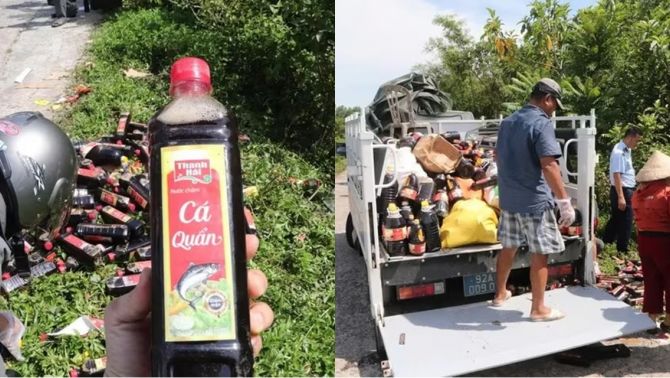 Danh tính chủ nhân gần 1000 chai nước mắm bị vứt trộm bên đường, hé lộ lời khai với công an