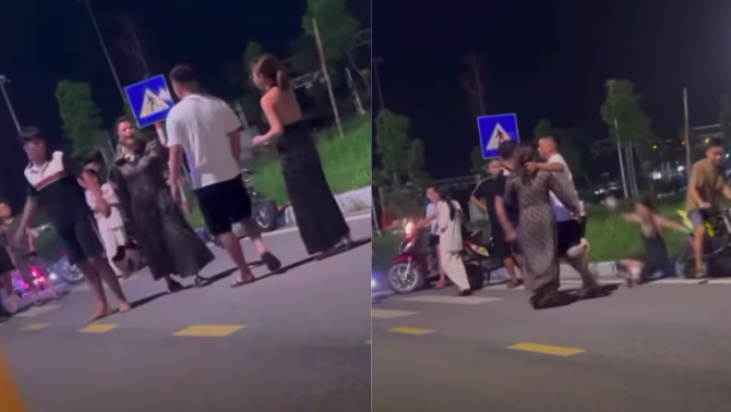 Quảng Ninh: Bắt gặp chồng đi cùng nhân tình, 2 mẹ con lao vào 'dằn mặt' giữa phố gây xôn xao MXH 