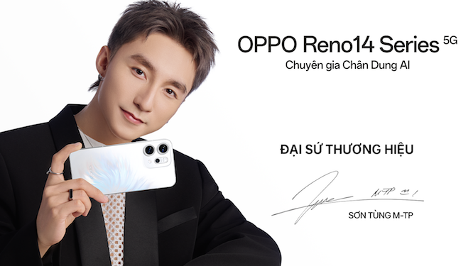 Sơn Tùng M-TP đồng hành OPPO Reno14 Series: Khi những phiên bản tốt nhất gặp nhau