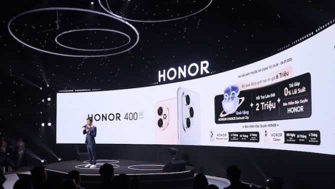 HONOR ra mắt HONOR 400 Series với camera 200MP tích hợp AI 'đỉnh nóc kịch trần'