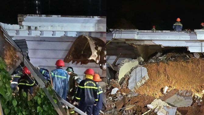 Nam sinh lớp 10 tử vong vì sạt lở đất sau mưa lớn ở TP Yên Bái, hé lộ ảnh đất đá vùi lấp căn nhà