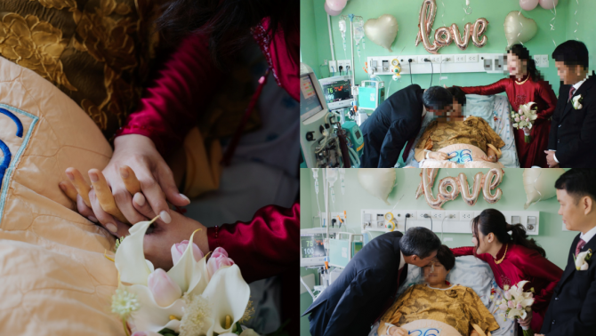 Con gái tổ chức đám cưới trong phòng hồi sức vì mẹ bệnh nặng, hình ảnh lay động hàng triệu trái tim