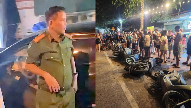 Diễn biến nóng vụ Trung tá công an say xỉn tông 10 xe máy ở Bắc Ninh, hé lộ tình hình 2 nạn nhân