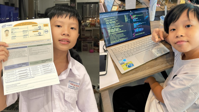 Giám đốc 13 tuổi Nam Long: Lập trình thành thạo từ lớp 1, IELTS 8.0, từng lọt top biên kịch quốc tế