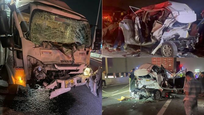 Hiện trường ám ảnh vụ tai nạn liên hoàn cao tốc TP.HCM – Trung Lương: Ô tô bẹp dúm, 7 người bị thương