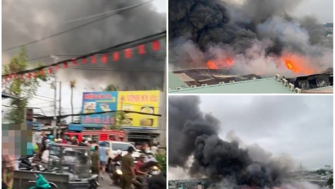 Vụ cháy xưởng gỗ hơn 5.000m2 ở TP.HCM: Người dân kể lại giây phút ám ảnh ngạt khí phải di tản ra xa