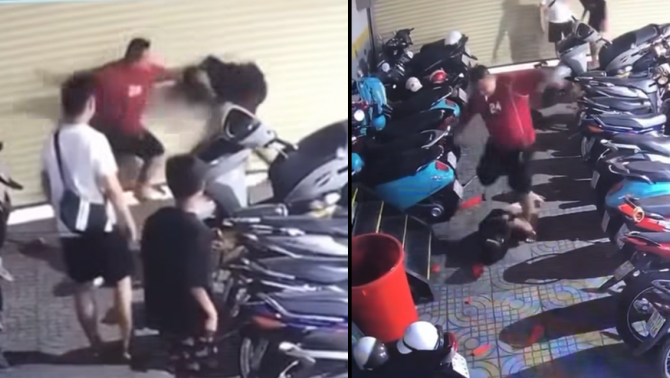 Clip người đàn ông áo đỏ hành hung dã man 2 thiếu niên: Công an vào cuộc