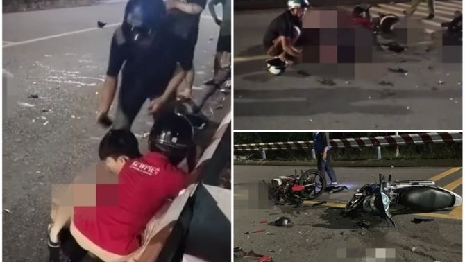 Hiện trường kinh hoàng vụ tai nạn ở TP.HCM khiến 3 người thương vong, 2 chiếc xe máy vỡ tan tành