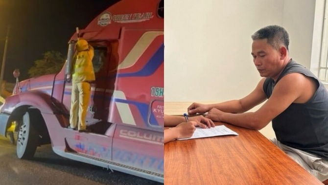 Danh tính tài xế xe đầu kéo vi phạm luật, chống lệnh kiểm tra, tông xe CSGT ở Hải Phòng