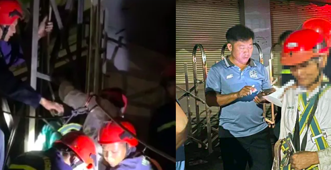 Người đàn ông tâm lý bất ổn leo lên biển quảng cáo 15m, mắc kẹt suýt nguy hiểm tính mạng