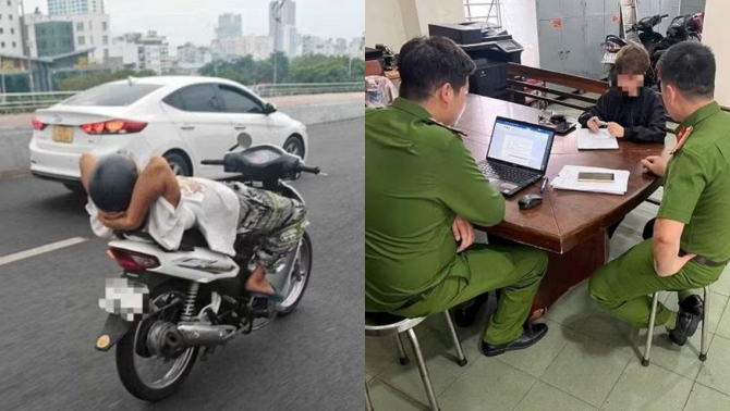 Nhân thân gây sốc của người đàn ông làm xiếc trên xe máy ở Đà Nẵng, từng 5 lần đi chữa tâm thần