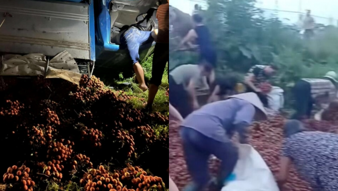 Sự thật vụ tranh nhau 'hôi của' 4 tấn vải khi xe lao xuống vực, tài xế tiết lộ cái kết 'ấm lòng'