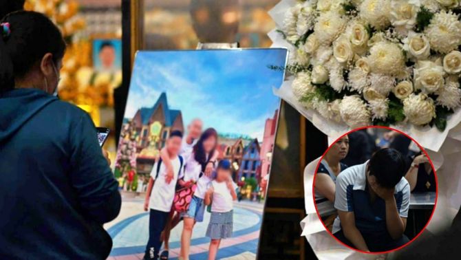 Vụ cháy cư xá ở TP.HCM: 4 quan tài cạnh nhau trong tang lễ, bức ảnh gia đình gây xót xa 