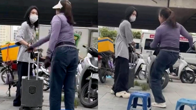 CĐM tranh cãi về mức phạt dành cho người phụ nữ bán nước đuổi cô gái đứng trên vỉa hè ở Mỹ Đình