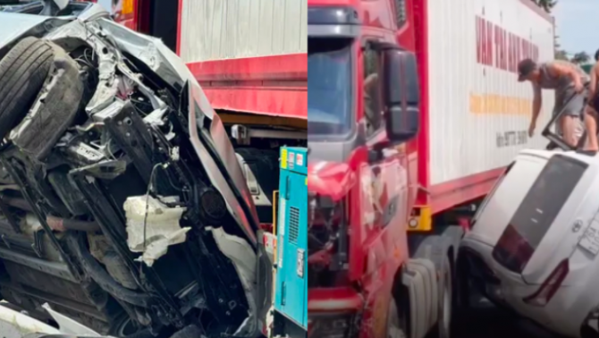 Cú va chạm kinh hoàng xảy ra trên quốc lộ: 3 người may mắn thoát chết trong tích tắc