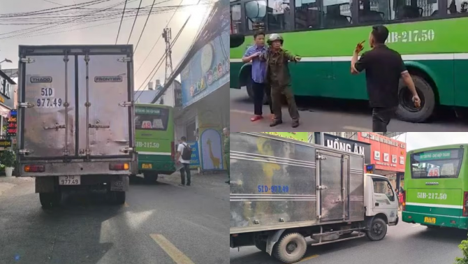 Lời khai hé lộ nguồn cơn vụ tài xế xe tải cầm dao đuổi đánh tài xế xe bus, công an vào cuộc