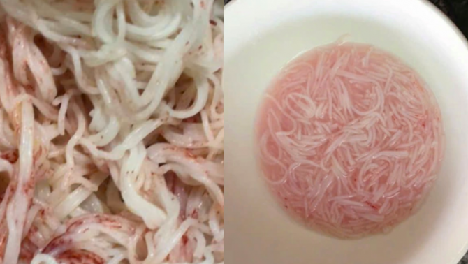 Đã có kết quả của kiểm nghiệm mẫu bún đổi màu đỏ bất thường tại Đà Nẵng, bất ngờ với nguyên nhân gây ra 'hiện tượng lạ'