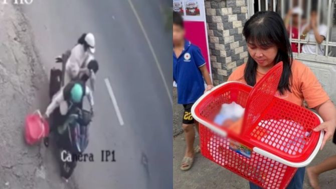 TP.HCM: Camera ghi lại cảnh cặp đôi bí ẩn bỏ rơi bé trai còn nguyên dây rốn giữa đường, Công an truy tìm thông tin 