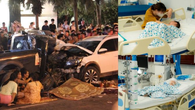 Vụ ô tô tông liên hoàn ở Hà Nội: Tiết lộ tình hình 2 cháu bé bị thương, nhập viện trong nguy kịch