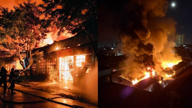 Hà Nội: Kho xưởng bốc cháy dữ dội lúc nửa đêm, hiện trường khiến ai chứng kiến cũng rùng mình