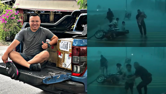 Danh tính tài xế cứu 5 em nhỏ và 1 phụ nữ giữa cơn giông lốc, lời chia sẻ khiến CĐM xúc động nghẹn ngào