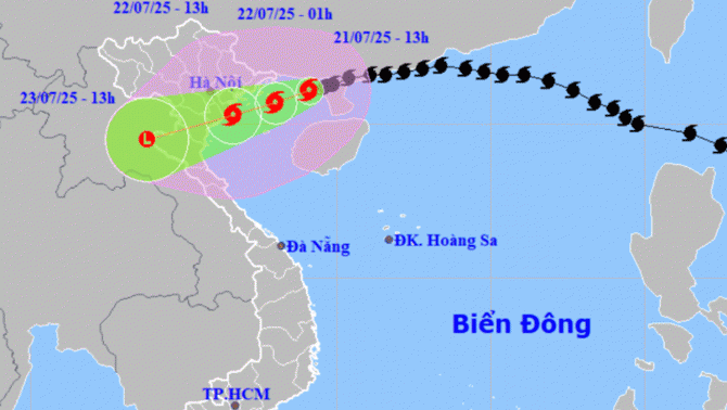 Thay đổi đáng chú ý về diễn biến biến bão số 3 từ đêm 21/7-23/7, khu vực và thời điểm mưa to nhất?