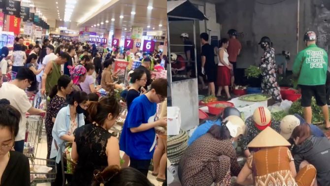 Siêu thị đông nghẹt trước bão WIPHA: Dân đổ xô tích trữ đồ ăn, chia sẻ loạt kinh nghiệm sống còn!