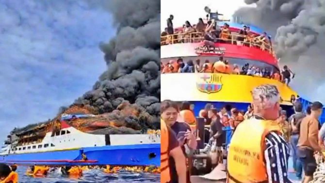 Tàu du lịch cháy rụi giữa biển Indonesia: Hành khách liều mình nhảy xuống nước, điều tra hé lộ loạt sai phạm!