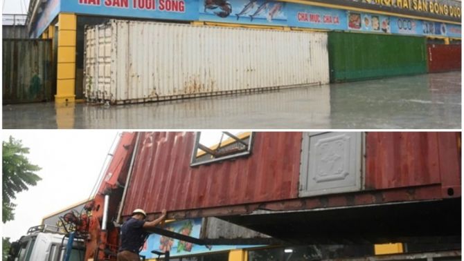 Nhà hàng hải sản Quảng Ninh chi hàng trăm triệu đồng chống bão số 3 Wipha: Mất tiền còn hơn sập quán