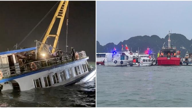 NÓNG: Tìm thấy thi thể bé trai trong vụ lật tàu ở Quảng Ninh ở địa điểm bất ngờ, đang xác minh danh tính