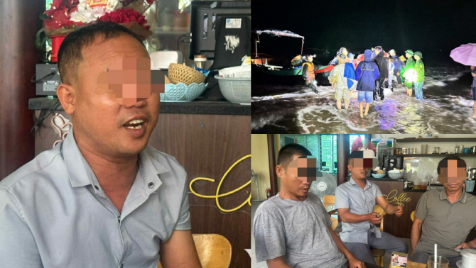 Clip khoảnh khắc lật tàu ở Hà Tĩnh, nạn nhân có quyết định bản lĩnh, bắn 3 phát pháo sáng cầu cứu