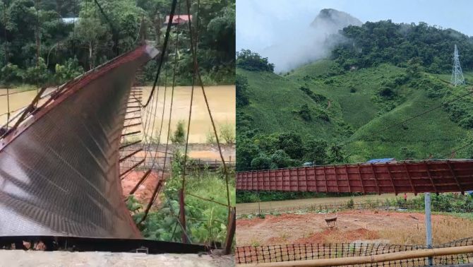 Thót tim vụ đứt cáp cầu treo Điện Biên: Ô tô chở 3 người rơi xuống sông, tình trạng các nạn nhân ra sao?