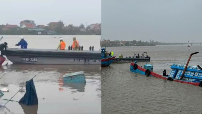 Tàu cá lật chìm vì gió lốc giữa bão Wipha ở Quảng Ninh: Lộ diễn biến thót tim cứu 9 thuyền viên