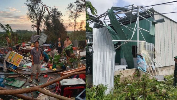 Đồng Tháp tan hoang trong đêm: 44 căn nhà bị sập, 17 người bị thương, thiệt hại ước tính nặng nề