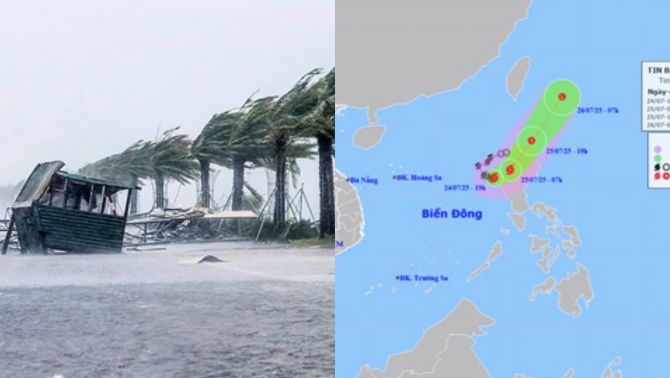 Sáng mai bão số 4 Comay chưa rời Biển Đông, giật cấp 11, dự báo hướng đi 'khó lường'