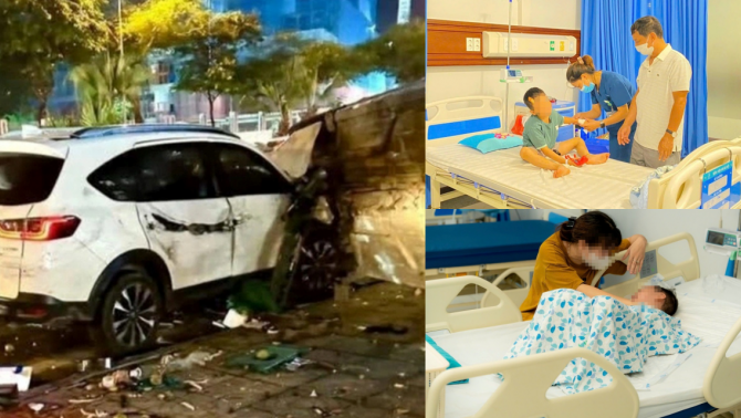 Phép màu xuất hiện với 2 cháu bé bị thương nặng trong vụ tai nạn liên hoàn ở Hà Nội, CĐM mừng rỡ