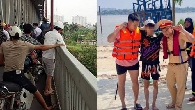 Nam thanh niên gieo mình từ cầu Thăng Long xuống sông Hồng: Được phát hiện trong tình trạng không ai ngờ