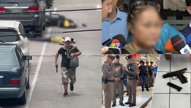 Người vợ bật khóc kể lại vài phút trước khi hung thủ xả súng tại chợ Bangkok, hé lộ lý do ra tay tàn độc