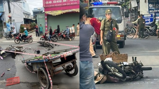 TP.HCM: Nam thanh niên tử vong sau cú va chạm với xe lôi tự chế, hiện trường ám ảnh