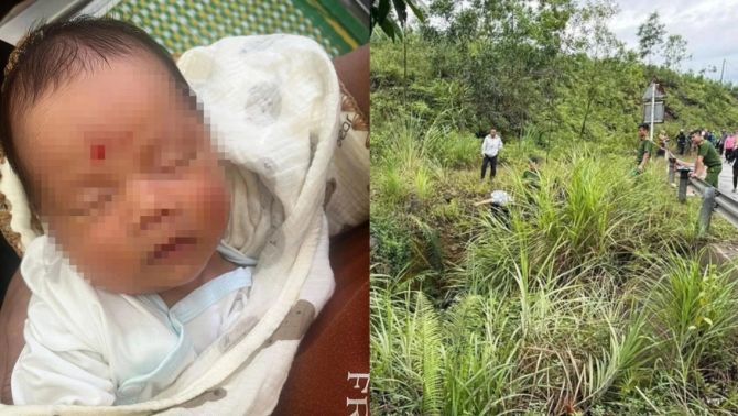 Bé trai sơ sinh bị bỏ rơi nằm khóc trên đê biển, công an truy tìm danh tính người thân