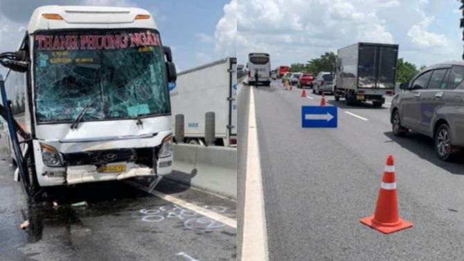 Hiện trường náo loạn vụ xe giường nằm đâm nhau trên cao tốc TP.HCM – Trung Lương