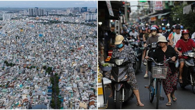 Cận cảnh phường ‘chật chội’ nhất Việt Nam, có mật độ dân số cao gấp 10 lần Singapore, 12 lần HongKong