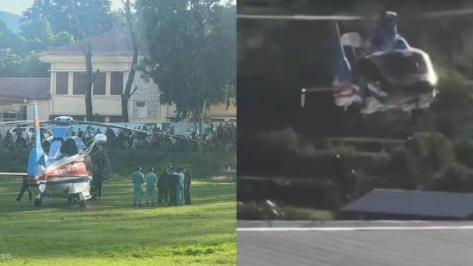 Phép màu đến với 8 người dân mắc kẹt vì lũ, nghẹt thở khoảnh khắc trực thăng quân đội giải cứu