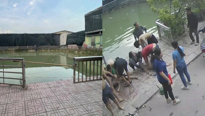 Người dân xót xa kể lại giây phút phát hiện hai anh em ruột đuối nước ở Hà Nội: Bi kịch khiến cả khu phố day dứt