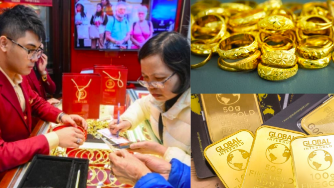 Giá vàng hôm nay 3/8/2025: Diễn biến trái ngược gây 'choáng' từ giá vàng miếng SJC và vàng nhẫn 