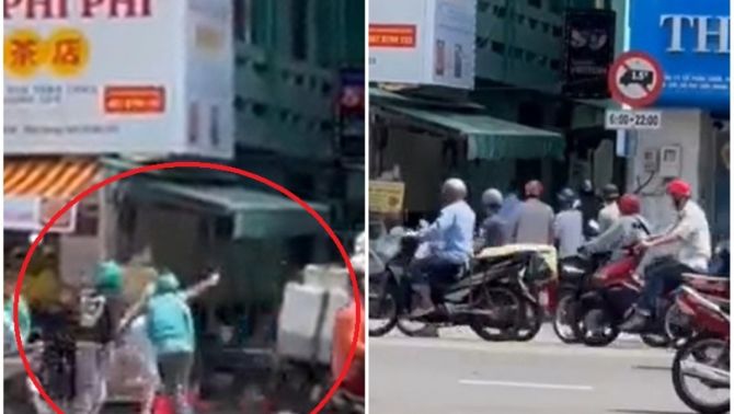 Thông tin nóng vụ nhóm người mặc áo xe ôm công nghệ gây chiến như phim hành động giữa đường ở TPHCM