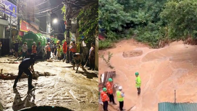 ‘Suối bùn’ tái xuất giữa lòng Hà Nội, sát hầm ngầm metro Nhổn - ga Hà Nội: Lộ dấu hiệu bất thường?
